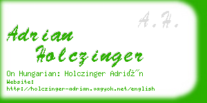 adrian holczinger business card